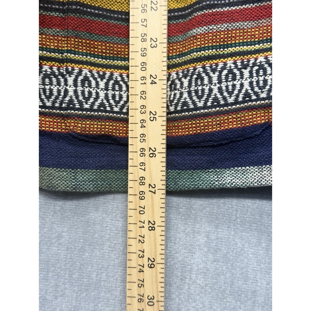 Vintage Chico's Design Twill Southwestern Rainbow Stripe Jacket Women's 2 Cotton - Picture 5 of 6